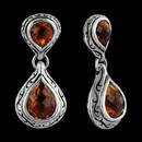 Scott Kay Sterling Earring 27U2: This is a very nice pair of sterling silver and citrine earrings from Scott Kay Sterling. The earring has an engraving covering the piece front to back and looks very beautiful. Scott Kay Sterling Earring 27U2 jewelry