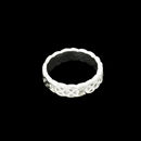This double Celtic knot wedding band by Charles Green is classically clean in 18kt white gold. The ring is 5.0mm in width. The beautiful ring is also available in 18kt yellow gold or platinum. Please call for pricing in the different metals.