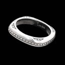 Handsome gent's platinum wedding band from Alex Soldier featureing 131 diamonds with a total weight of .66ct.