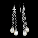 Scott Kay Sterling Earring 30U2: This is a double dangle set of sterling and pearl earrings from Scott Kay Sterling. The length of the earring is 2.25 inches with the pearl being 7mm. Scott Kay Sterling Earring 30U2 jewelry
