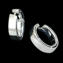 Damiani Earring 31F2: A set of 18kt white gold diamond, Damiani D-Side earrings. The earrings contain .16ct of diamonds and are a 17mm in diameter huggy style. Damiani Earring 31F2 jewelry