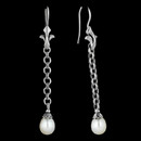 Scott Kay Sterling Earring 31U2: Scott Kay Signature Pearl drop chain earrings. Scott Kay Sterling Earring 31U2 jewelry