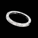 Alex Soldier's shimmering platinum ladies wedding band with .48ctw in diamonds. Also available in 18k white gold.