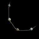 Honora Necklace 35Z3: Honora's 16" colored cultured pearl Tin Cup necklace. This necklace contains 9 1/2mm multi colored pearls with a 14kt white gold chain. Available with many combinations and number of pearls. Pretty!!! Honora Necklace 35Z3 jewelry