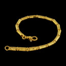 Gurhan Bracelet 36GG4: Gurhan's Gale Bracelet. Gold tubes and ball beads. 18.5cm long. Lobster clasp. Gurhan Bracelet 36GG4 jewelry