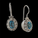 Jane Taylor Earring 36L2: Jane Taylor's classic 18kt white gold hinge klick earring. This pair contains gem aquamarine weighing 1.56ctw to go with .50ctw of diamonds. Jane Taylor Earring 36L2 jewelry