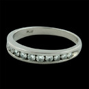 This beautiful ladies Platinum channel diamond band contains .31ct. total weight in diamonds. The ring is 3mm in width and the diamonds are VS F-G