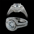 Platinum Michael B Trois Sport engagement ring set with 124 diamonds .58ct total.  Wonderful ring!!