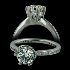 Ritani Platinum mini prong engagement ring
