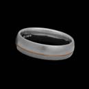 Designed by Christian Bauer, this 6mm wedding band is made in brushed 18K red, white gold and platinum.