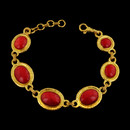 Gurhan Bracelet 45GG4: Coral Muse Bracelet. From Gurhan's Muse Collection, faceted coral stones in a 24-karat gold setting. Also available in labradorite, turquoise and opal. Please inquire for price. Gurhan Bracelet 45GG4 jewelry