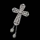 The "Tears for Me" pendant represents the tears that flowed at the foot of the cross. The 14kt white gold cross pendant is available with .34ct. diamonds.
