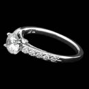 A wonderful Scott Kay design in platinum. This engagement ring has 0.34ctw of round full cut diamond side stones. The center diamond is not included in pricing. Please choose from our data base the perfect diamond for you. 