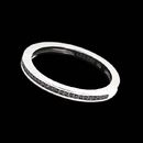 This sleek and elegant wedding band from Alex Soldier shines with .16ctw in channel-set black diamonds. Also available in 18k white gold.