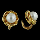 Damiani Earring 47F2: This is a gorgeous pair of 18kt yellow gold earrings by Damiani. The center pearl measures 8mm around. These earrings are just absolutely stunning! Damiani Earring 47F2 jewelry