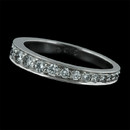 This Chris Correia platinum 3.2mm tapered eternity wedding ring contains .63ctw of diamonds. Size 5.75