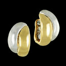 Damiani Earring 52F2: A beautiful set of 18kt white and yellow gold pierced clip earrings by Damiani. The earrings are 22mm x 15 mm and weigh 14 grams total. Very nice set! Damiani Earring 52F2 jewelry