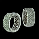 Damiani Earring 54F2: These beautiful diamond huggie earrings are 18kt white gold and contain 2.0ct. total weight in diamonds. The earrings measure 8mm wide and 12mm in diameter. Damiani Earring 54F2 jewelry
