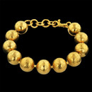 Gurhan Bracelet 57GG4: Presented by Gurhan, this gold ball bracelet is handcrafted in 24kt gold. Gurhan Bracelet 57GG4 jewelry