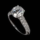 Gumuchian Ring 57J1: This stunning platinum Gumuchian engagement ring features .55cw in diamonds and is designed to feature an 8mm. center stone. The ring is 2.7mm in width. Gumuchian Ring 57J1 jewelry