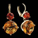 Jane Taylor Earring 58L2: From the Jane Taylor Twinkle Twinkle collection, double drop earrings in 18kt yellow gold with 2.53ctw mandarin garnet tops and 11.66ctw citrines. Jane Taylor Earring 58L2 jewelry