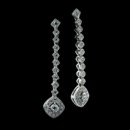 From Beverley K, these are a pair of 18K white gold diamond drop earrings with .15ctw of diamonds.  