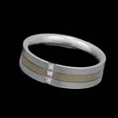 A cool 18kt white gold and platinum diamond wedding ring from Christian Bauer, measuring 6.5mm in width.  The ring is set with 3 diamonds weighing .13ct total. Very solid ring.  Made in West Germany.