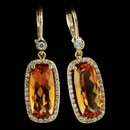 Jane Taylor Earring 60L2: Twinkle Twinkle collection, this gorgeous pair of Jane Taylor earrings has diamond pave frame around 6.97ctw citrine cushions, in 18kt yellow gold. Jane Taylor Earring 60L2 jewelry