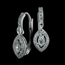 This is a gorgeous pair of 18K lever back earrings from Beverley K.  There is a bezel set marquise surrounded by a marquise shaped diamond halo.  There are also diamonds going up the lever backs.  These earrings have a total of .32ct of diamonds.  