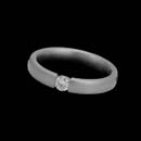 Classic platinum diamond wedding band from Christian Bauer, set with a .13ct diamond.  The ring is 3.5mm in width.
