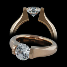 Steven Kretchmer 18kt rose gold split shank engagement ring