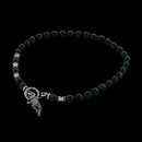 Kieselstein-Cord Necklace 62E3: An adorable Kieselstein-Cord herman toad pendant on an onyx beaded necklace. Kieselstein-Cord Necklace 62E3 jewelry