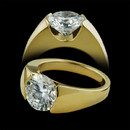 Union engagement ring by Michael Bondanza. This ring is 18kt yellow gold.