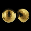 Gurhan Earring 65GG2: Gurhan dome earrings. 11mm half ball hand hammered. Post backs. Available in 8mm, 15mm and 21mm diameter. Inquire for pricing. Gurhan Earring 65GG2 jewelry
