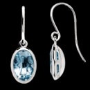 Bastian-Inverun: High Polished Sterling Silver 3.02ct Sky Blue Topaz hanging earrings approximately 10.5mm long x 7.98mm wide, hangs approximately 1/2 inch. These earrings are very modern, extremely comfortable.  
