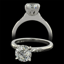 Michael B. Touch Lace collection engagement ring