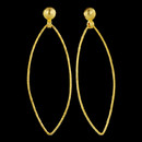Gurhan Earring 73GG2: Big Geo Marquis Earrings from Gurhan. 8mm half ball post backs. 3 1/16"H x 1"W Gurhan Earring 73GG2 jewelry
