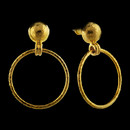Gurhan Earring 74GG2: Gurhan's Geo Round Plain Earrings. 8mm half ball post. Total height: 1 1/4". Gurhan Earring 74GG2 jewelry