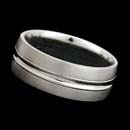 A very smart looking 18kt white gold 8mm textured band.  Available in yellow gold and platinum.