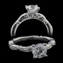A beautiful little 18 karat white gold solitaire engagement ring by Harout R. The ring features a 1.00 carat diamond center. The ring can accommodate diamonds from 0.50 carats to 1.50 carats. The ring shank measures 2.5mm in width. This ring is available in platinum. The ring does not include the diamond in the pricing.