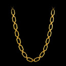 Gurhan Necklace 94GG3: Gurhan's oval chain link necklace. Flat oval chain links with three hoop links. Measures 18".
Gurhan Necklace 94GG3 jewelry