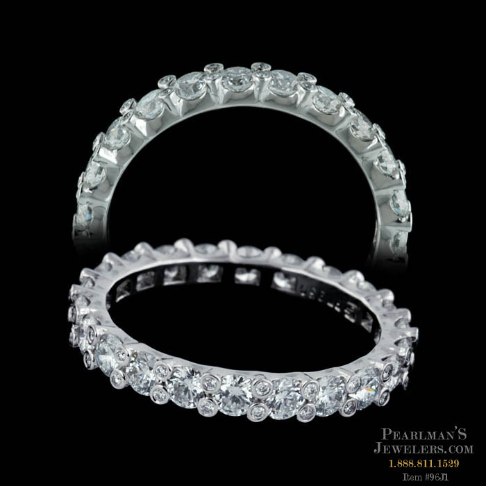 Item 96J1 One of the most beautiful diamond eternity wedding rings we 