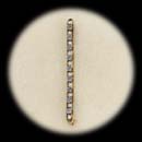 A beautiful 14 kt. yellow gold Ceylon sapphire and seed pearl bar pin ca 1890's.  The piece measures 57mm x 35mm.