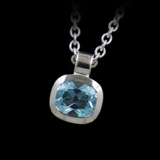 Bastian Inverun Sterling silver and blue topaz pendant