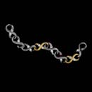 Steven Kretchmer platinum and Gold Infinity bracelet.  Approximate diamond weight 5.25ct and is 7 1/2 inch.