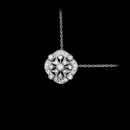 Beverley K's classy 18k white gold pendant shines with .31ctw in diamonds.