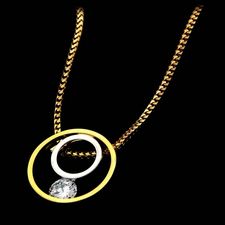 Eddie Sakamoto 18K diamond yellow gold necklace