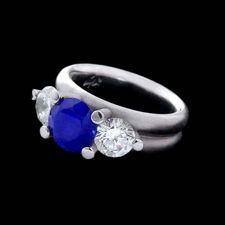 Whitney Boin Post triad mount engagement ring