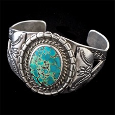 Estate Jewelry Native American turquoise bracelet