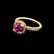 SeidenGang green gold pink tourmaline ring